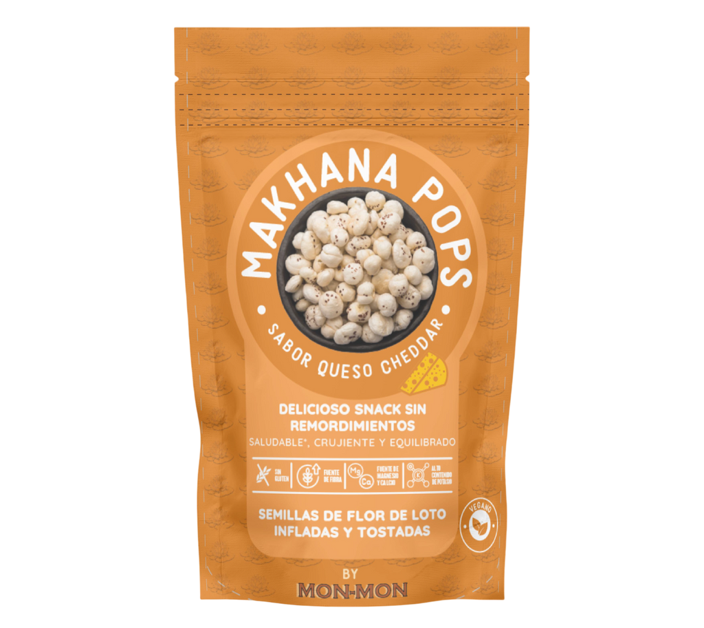 Makhana Pops by Mon-Mon - Sabor Queso Cheddar 30g 🧀