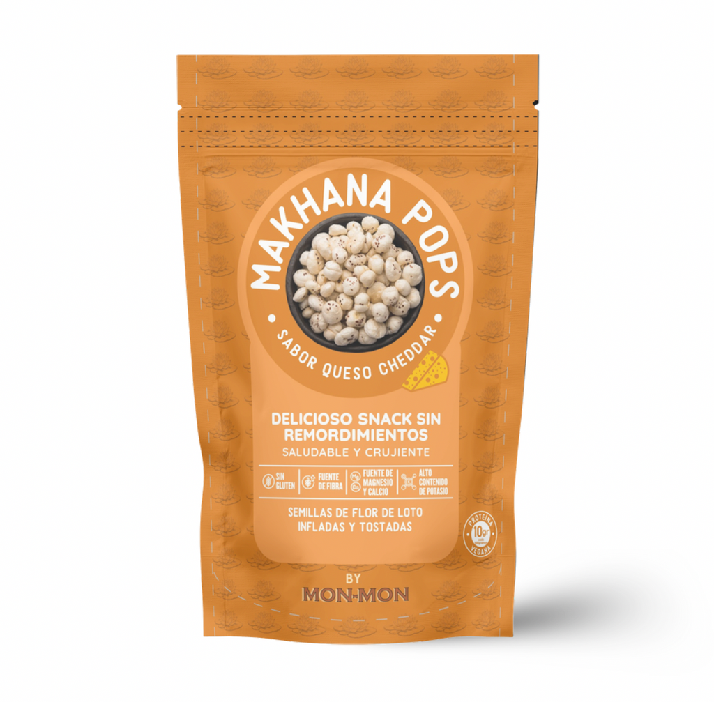 Makhana Pops by Mon-Mon - Sabor Queso Cheddar 30g 🧀