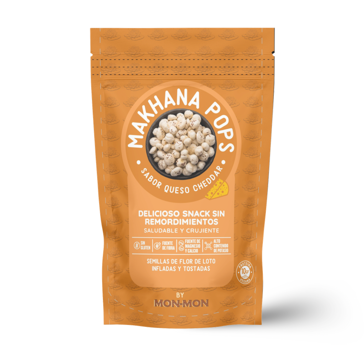 Makhana Pops by Mon-Mon - Sabor Queso Cheddar 30g 🧀