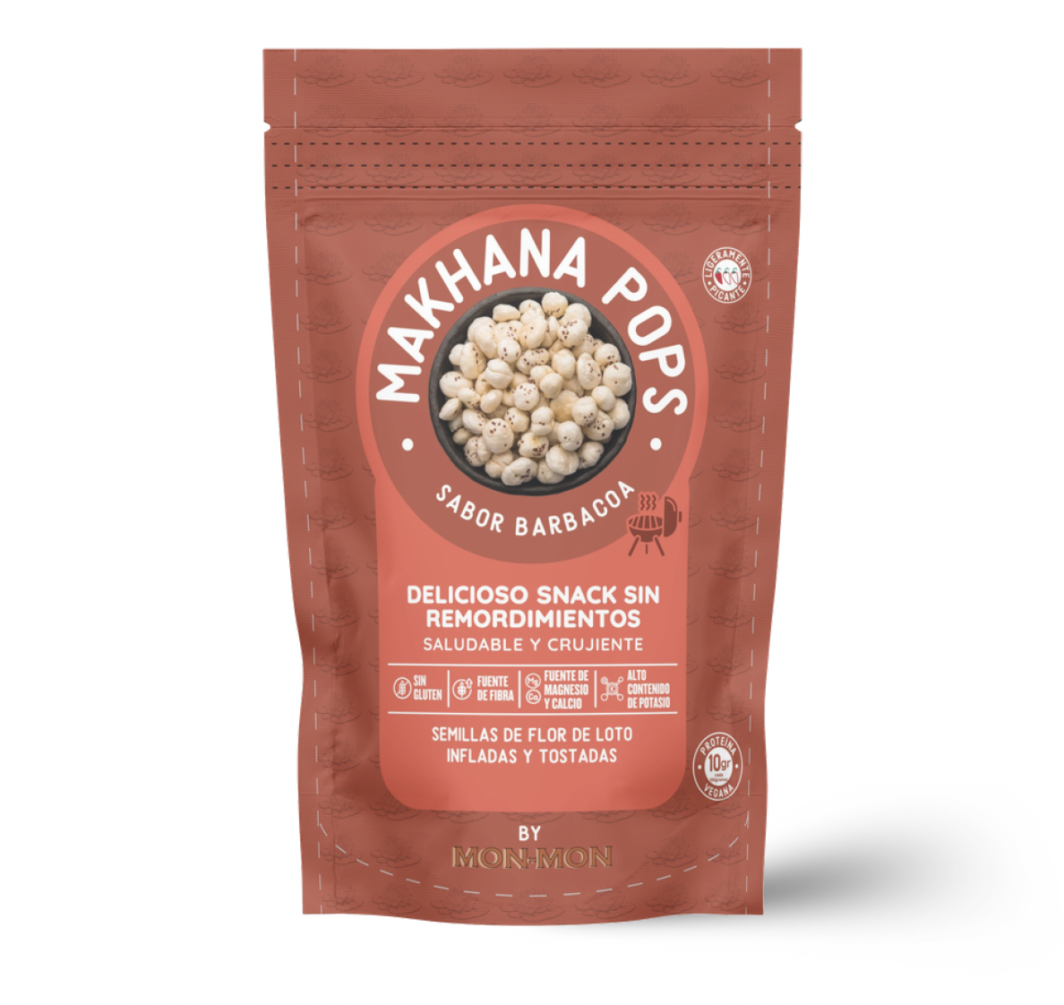 Makhana Pops by Mon-Mon - Sabor Barbacoa 30g 🫕