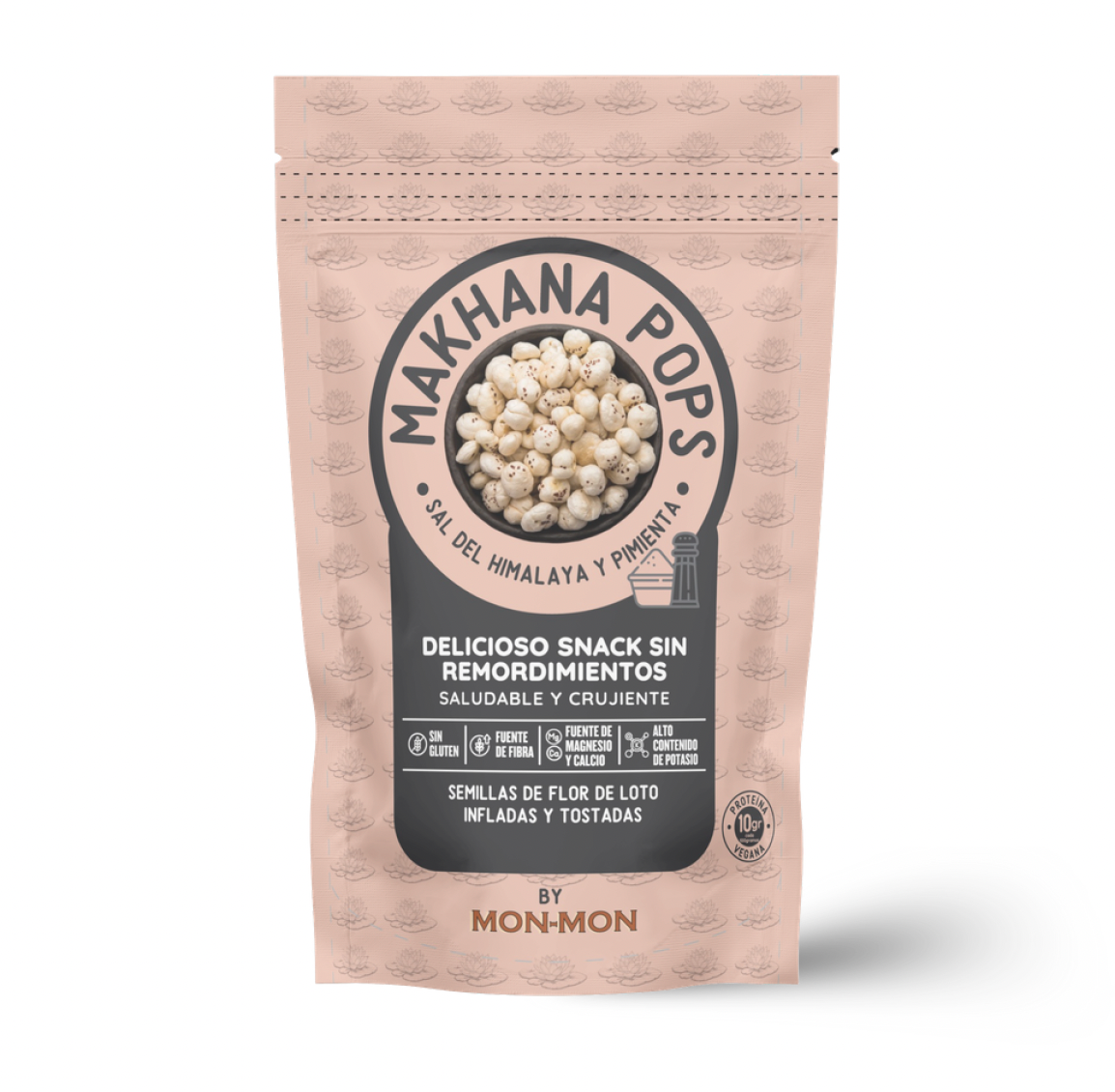 Makhana Pops by Mon-Mon - Sal del Himalaya y Pimienta 30g 🏔️