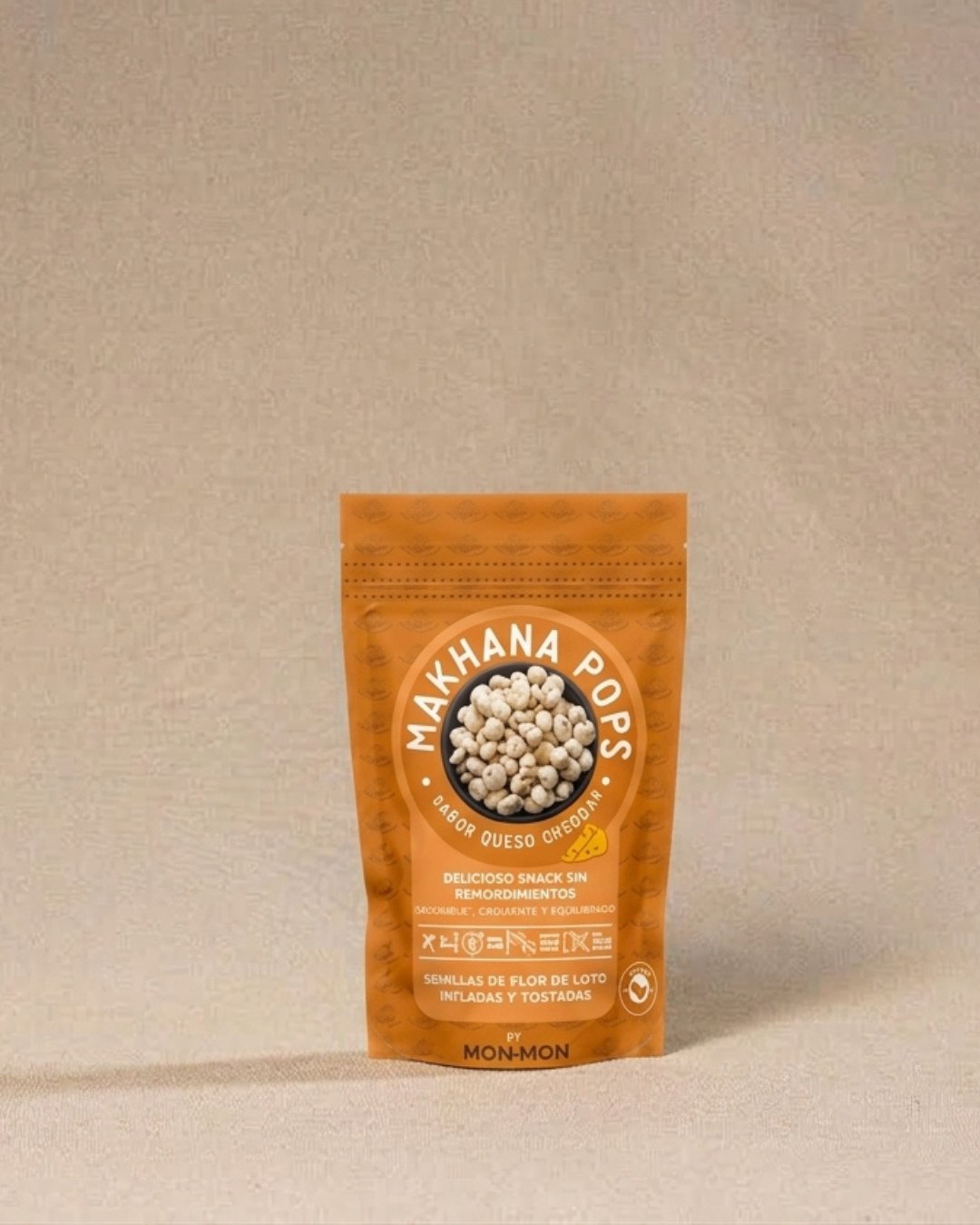 Makhana Pops Queso Cheddar
